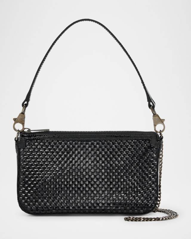 Loubila Mini Mesh Strass Shoulder Bag